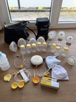 Medela Swing Maxi Milchpumpe Set mit Zubehör gebraucht