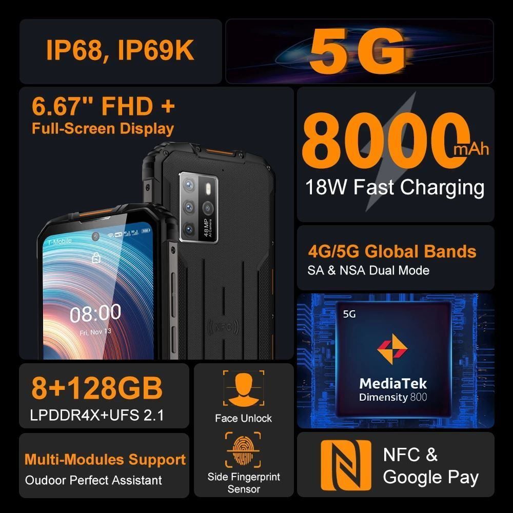 Handys / Smartphones: OUKITEL WP10 6,67'' Android 10 8GB+128GB – Neu und originalverpackt aus Malans GR von BUYBEST-Schweiz 4
