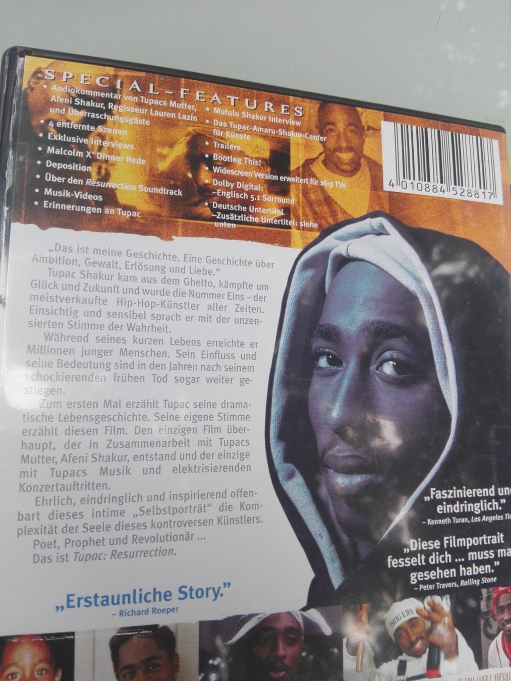 Alle DVDs: Tupac Resurrection - In seinen eigenen Worten – Gebraucht aus St. Gallen von elk2020 2