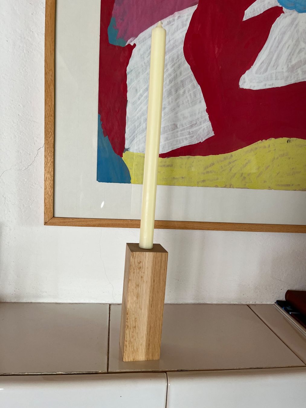 Kerzenständer: moderner Kerzenständer, Holz, Metall – Neu und originalverpackt aus Hinwil von maf_5gzt 5