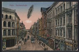 Posen, Zeppelin über der Berlinerstrass