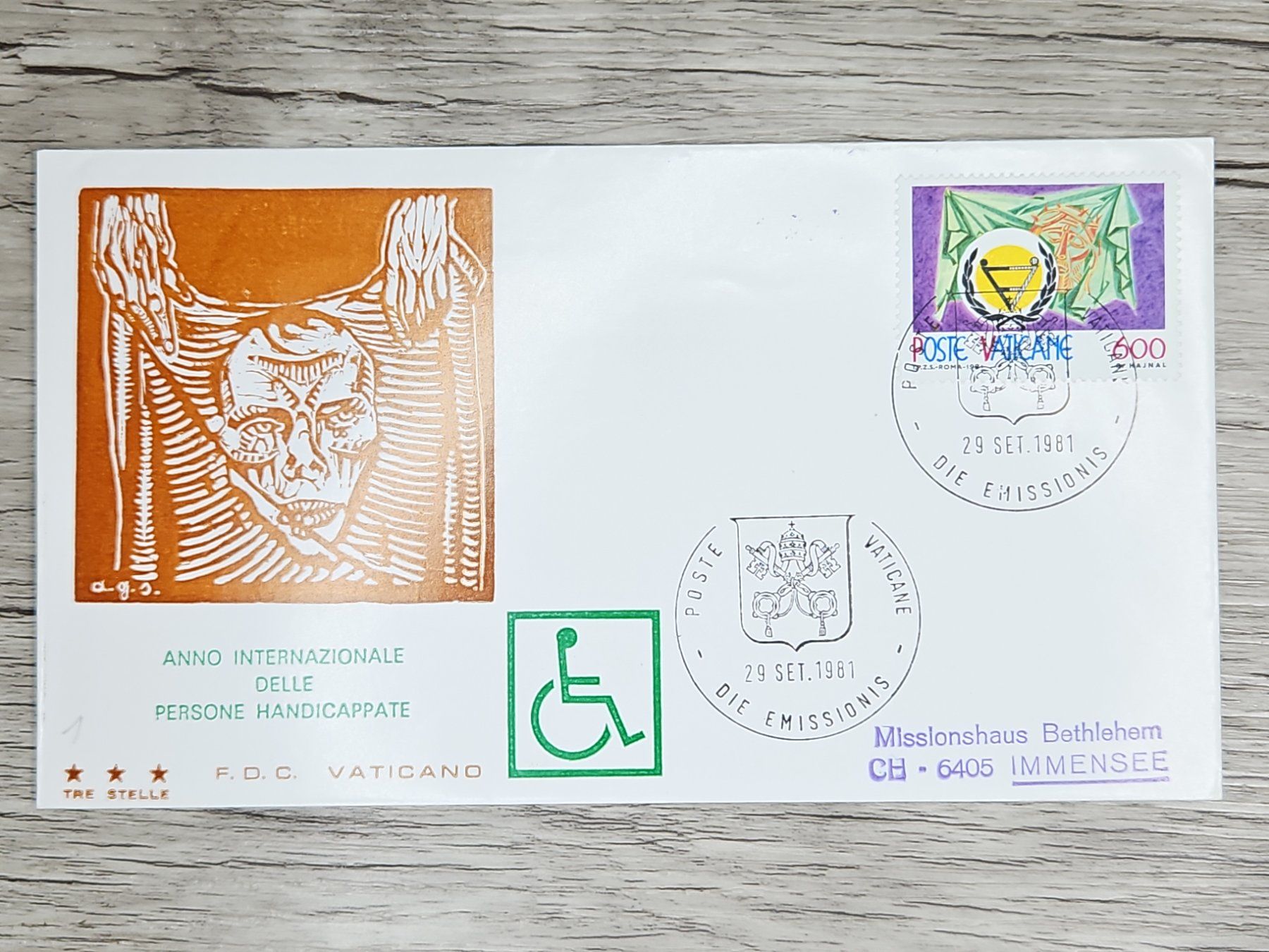 Alle Briefmarken: CL05 Enveloppe + Timbre Poste Vaticane 1981 – Gebraucht aus Cousset von Patrick_Collections