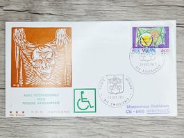 CL05 Enveloppe + Timbre Poste Vaticane 1981
