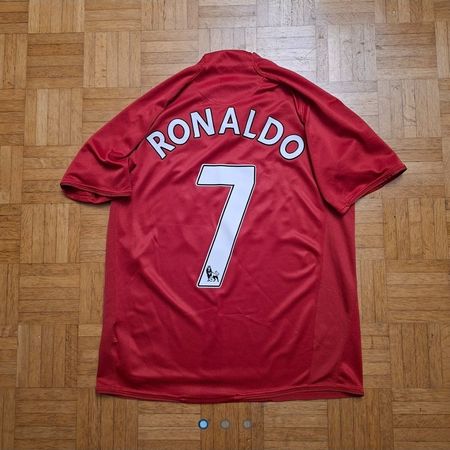 Manchester United Heimtrikot 07-09 #7 Ronaldo in Grösse M