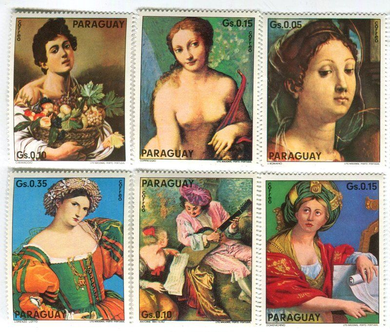 Tous les timbres: Briefmarken "Malerei". Paraguay – Neuf avec emballage d'origine à Basel par Butsch5