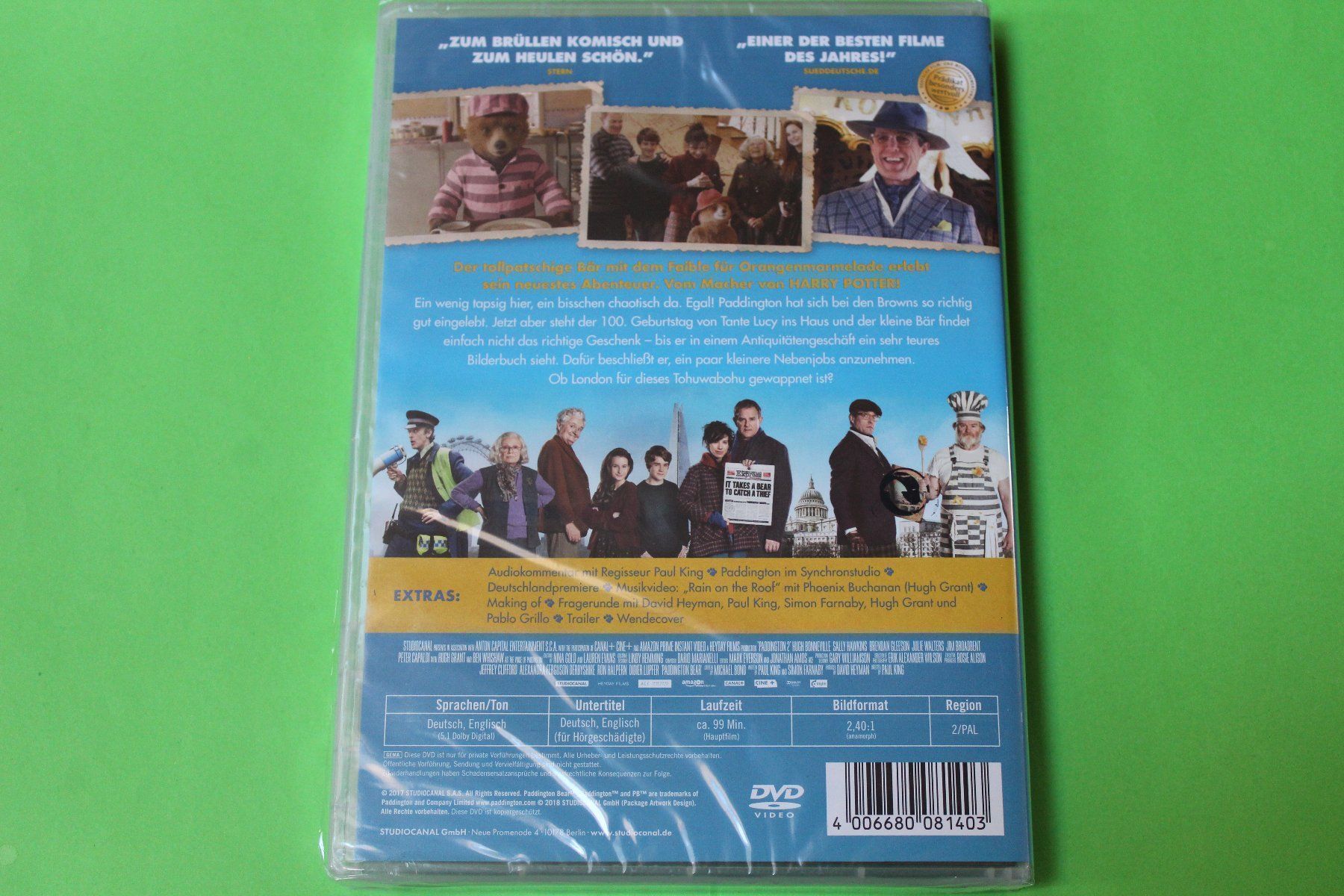 Tutti i DVDs: PADDINGTON 2 NEU + originalverpackt DVD 2017 – Nuovo e nell'imballaggio originale da Tübach venduto da JamesStone 2