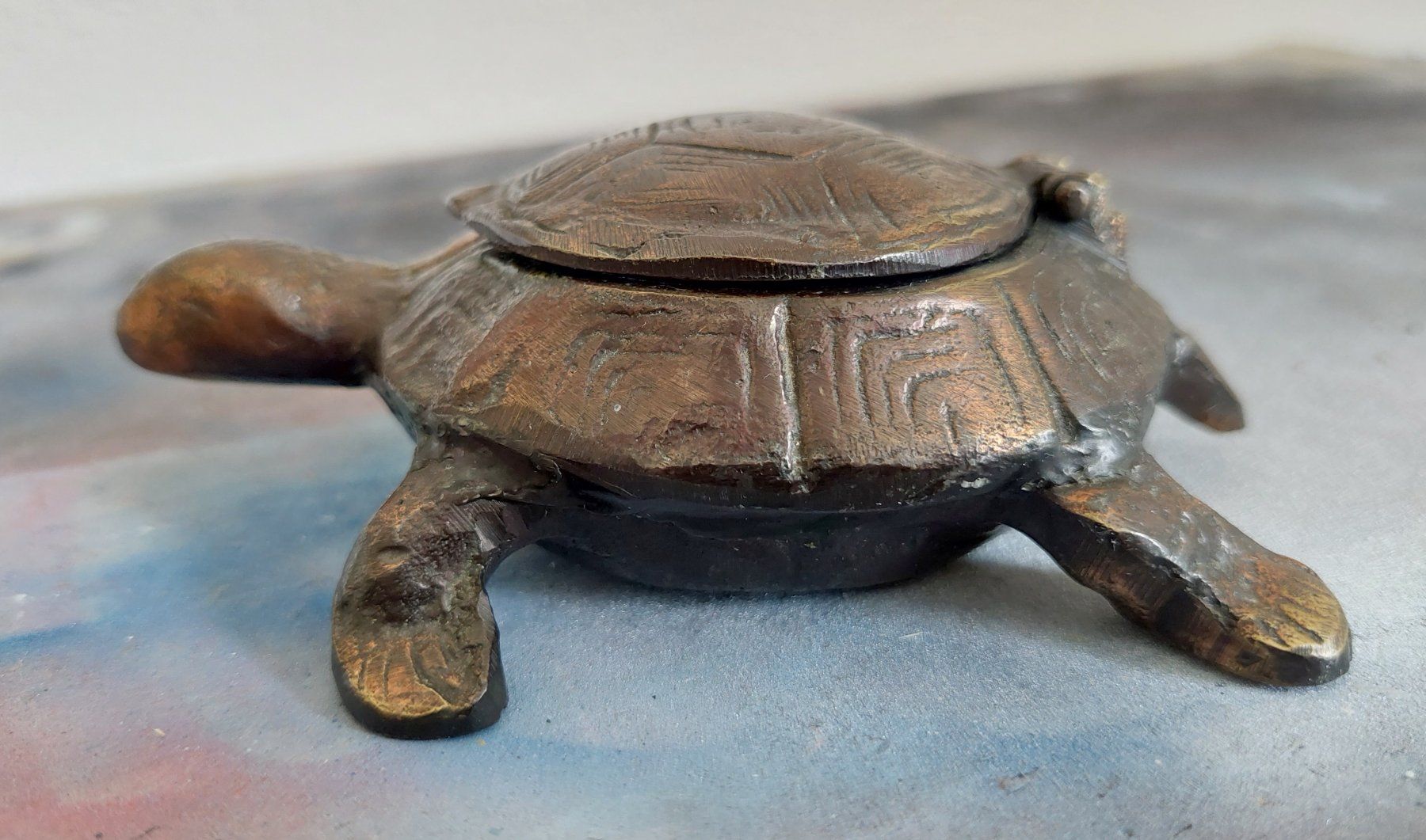 Aschenbecher: Aschenbecher in Schildkrötenform aus Bronce – Gebraucht aus Subingen von K7passt_immer 5