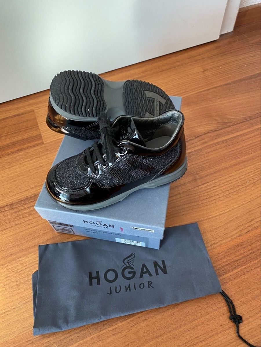 Hogan Scarpe per ragazze: Hogan Sneakers Gr. 26 schwarz mit Glitzer – Usato da Grenchen venduto da ylo_8mlq 2
