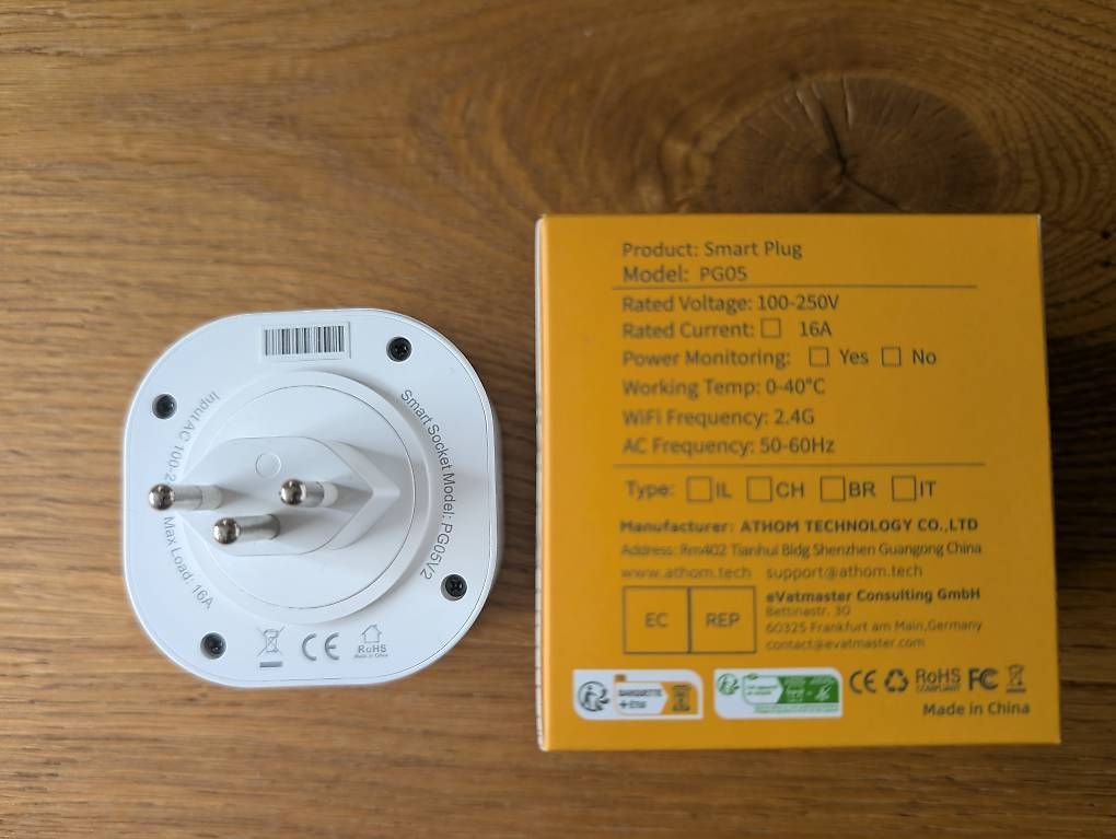 Spine: Athom Smart Plug V2 (CH)  ESPHome/Tasmota - Strommessung – Usato da Luzern venduto da Gorki 1