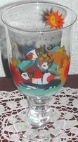 Leuchter GIRASOLE Glas Vase Katze Katzen Motiv Kerze Kerzen