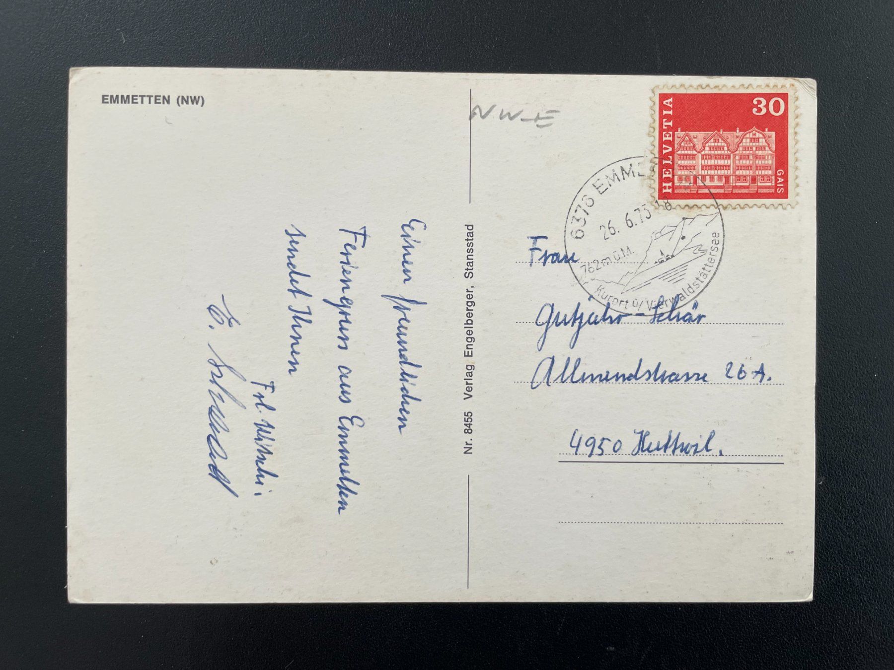 Cartoline postali: AK NW Emmetten – Usato da Thal venduto da Danny82 1