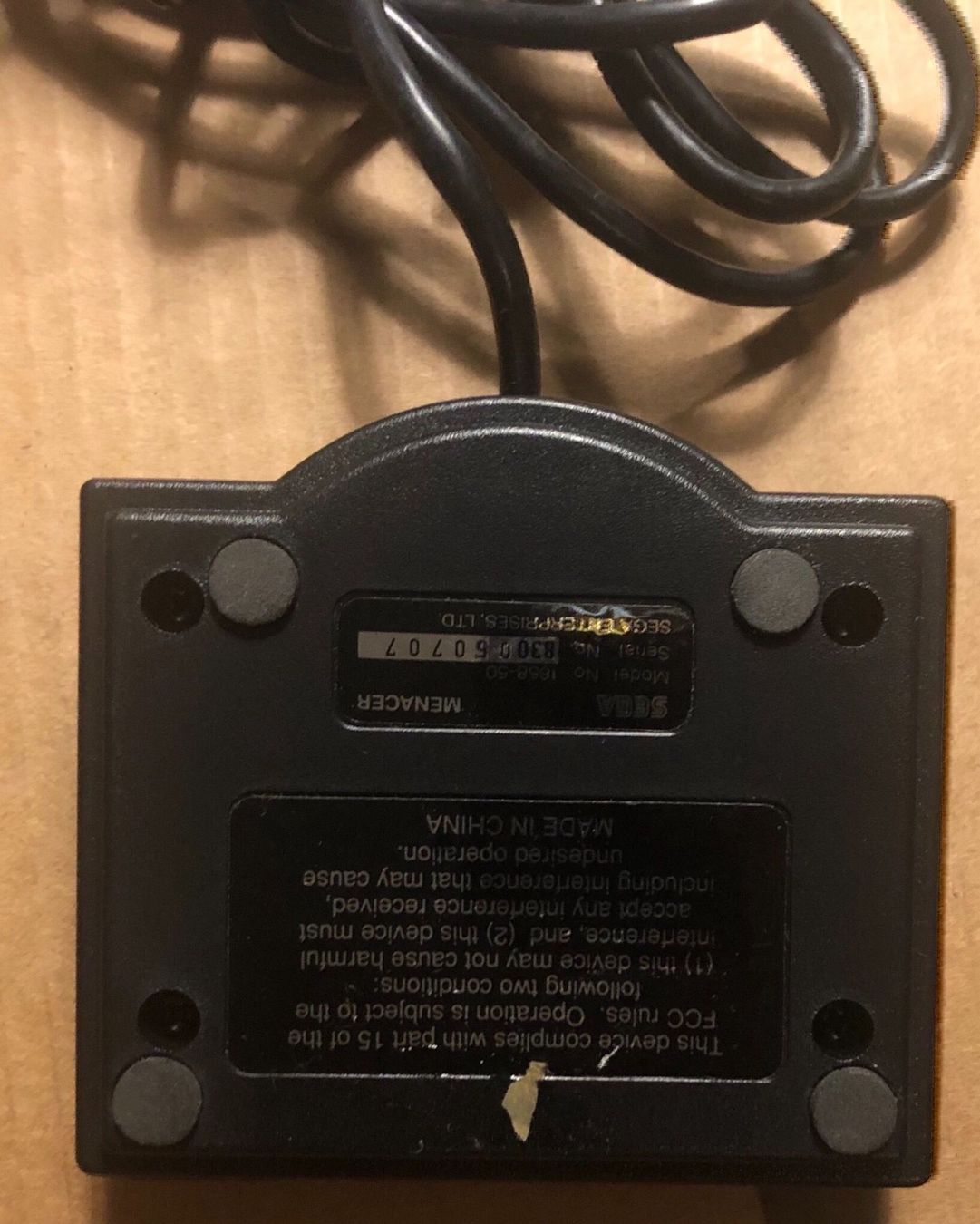 Pistolet Lumineux Sega Menacer Pour Mega Drive - Accessoire Neuf, Dans Son Emballage D'origine