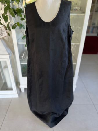 Schwarzes Leinenkleid Gr. 42/44 neuwertig ...
