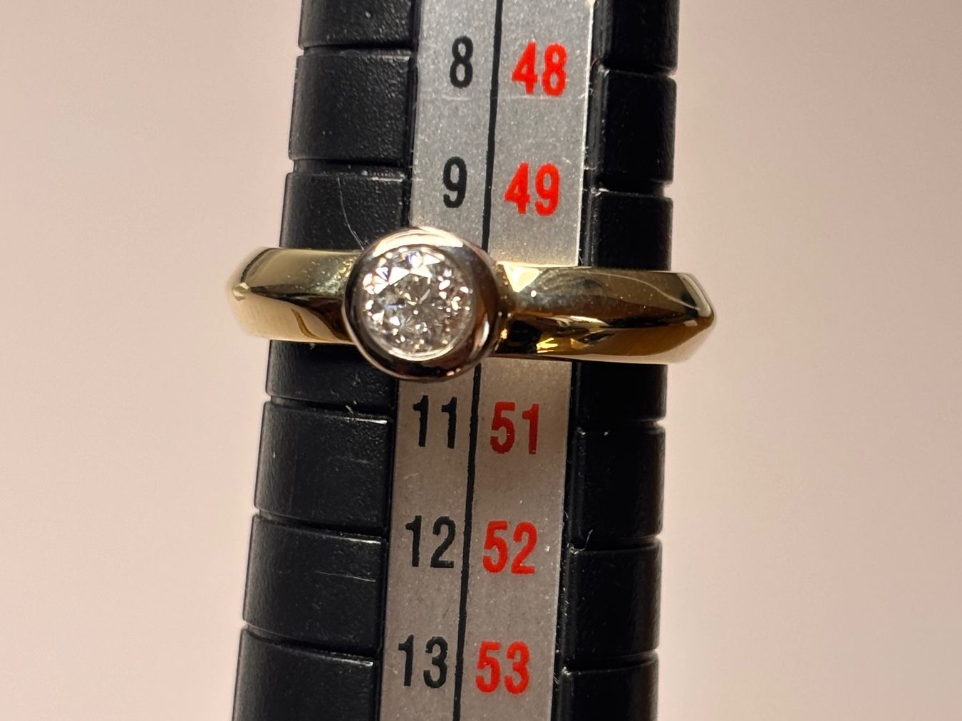 Anelli: Bague solitaire or avec diamant - Élégance durable! – Usato da Lausanne venduto da mel2dreams 7