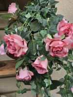Rosen-Girlande, Kunstblumen, Romantische Deko, Top Zustand!