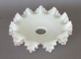 Antiker Jugendstil Lampenschirm aus Milchglas - Ø 27.0cm