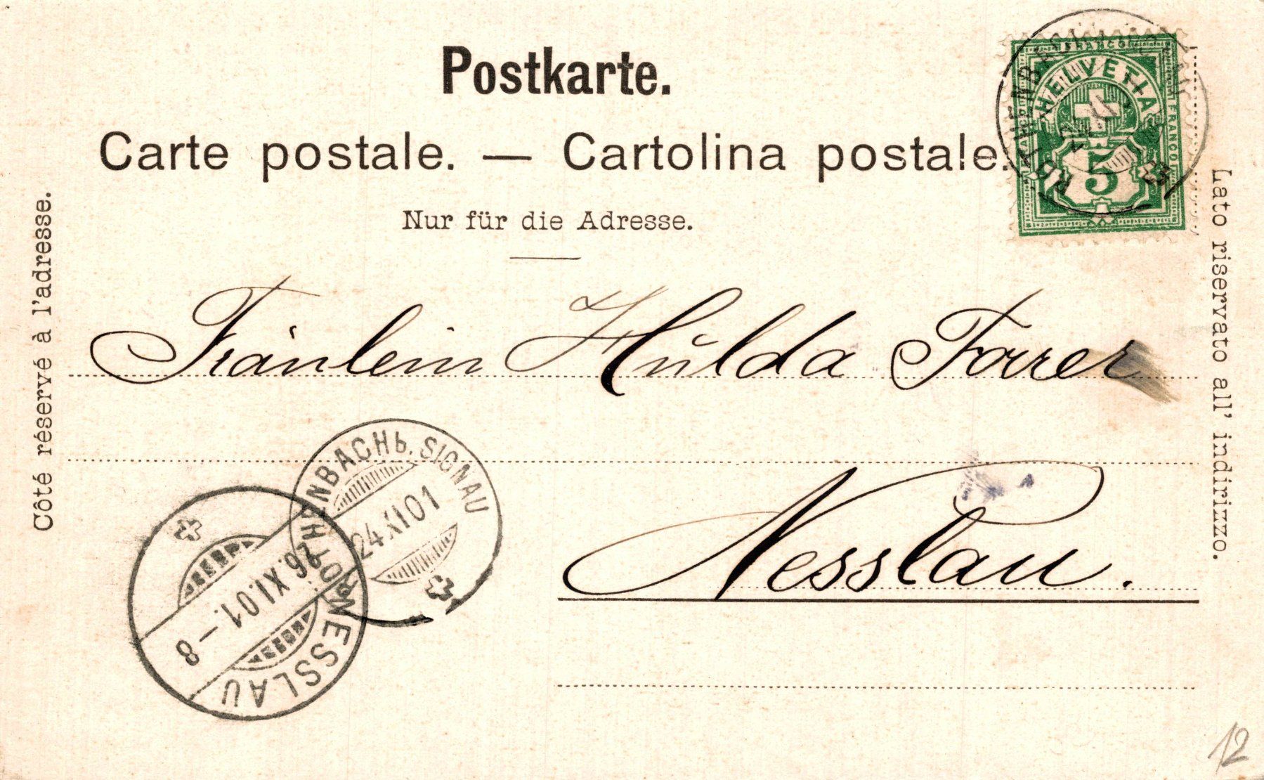 Cartoline postali: Gruss aus Röthenbach (Emmenthal) – Usato da Bronschhofen venduto da Astore 1