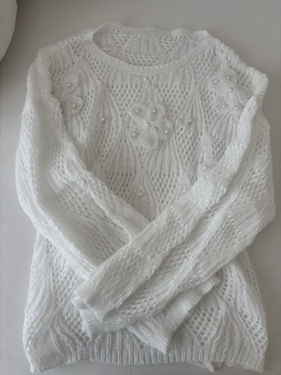 Pullover & Sweatshirts: weisser Pullover – Neu (gemäss Beschreibung) aus Arbon von Ursula_566