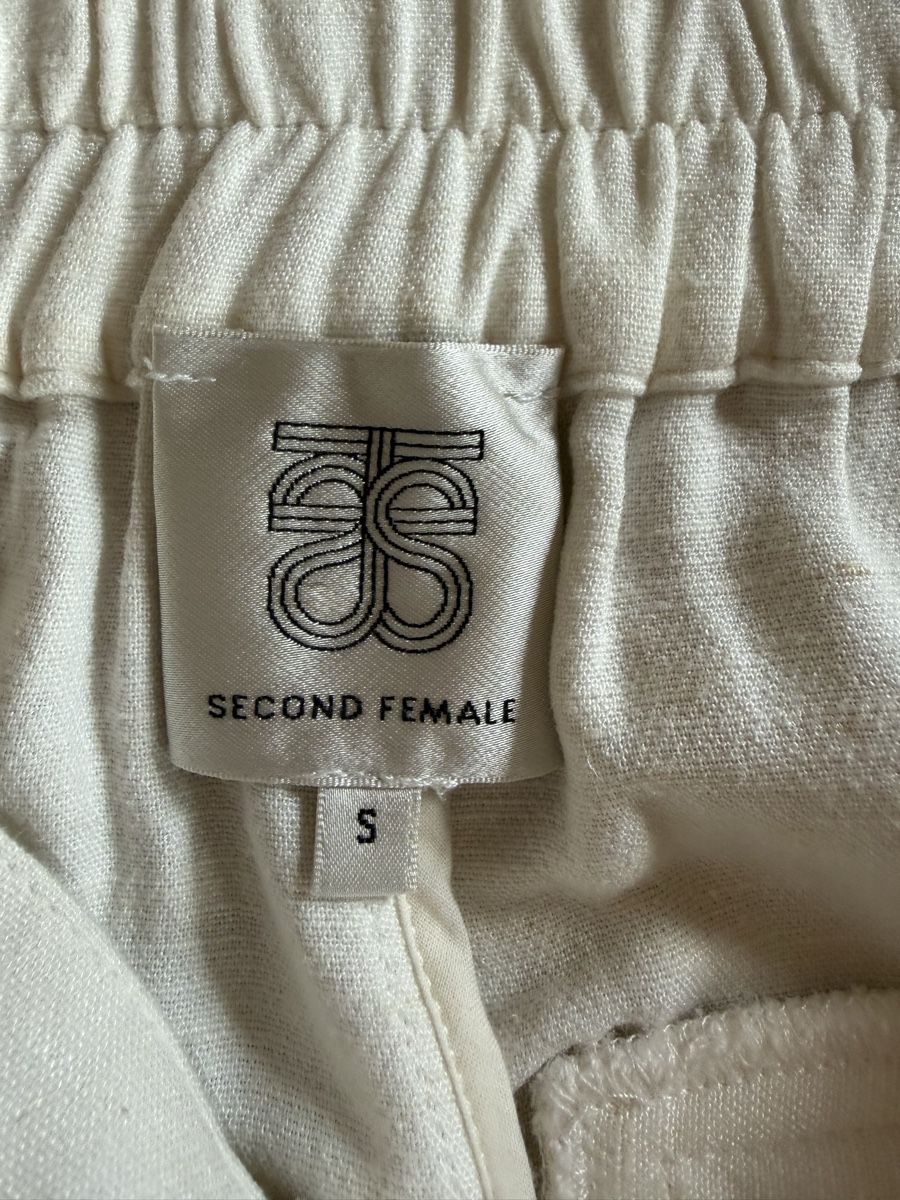 Pantalons: SECOND FEMALE Leinenhose weiss, 36 – D'occasion à Davos Dorf par tati015 4