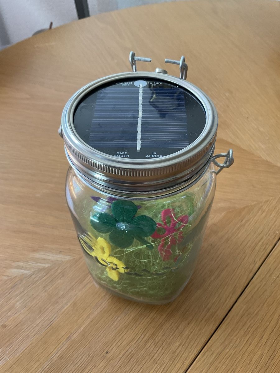 Tutte le decorazioni: Sommerliches Solar-Einmachglas mit LED-Lichtern, Deko – Nuovo e nell'imballaggio originale da Kirchberg BE venduto da Nachtpflanze 1