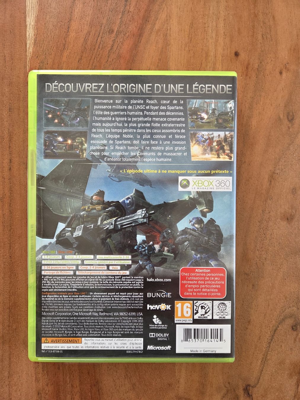 Giochi: Jeu XBOX 360 "Halo Reach" – Usato da Les Vérines venduto da Doubulle 1