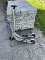 Micro Scooter Set zwei Stück klappbar gebraucht silber