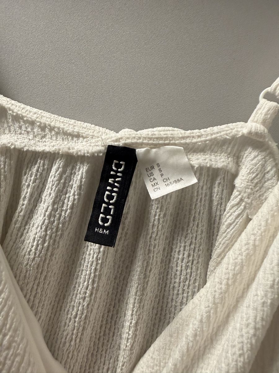 H&M Vestiti: H&M Sommerkleid Weiss, Grösse S – Usato da Hägendorf venduto da Mocca72 1