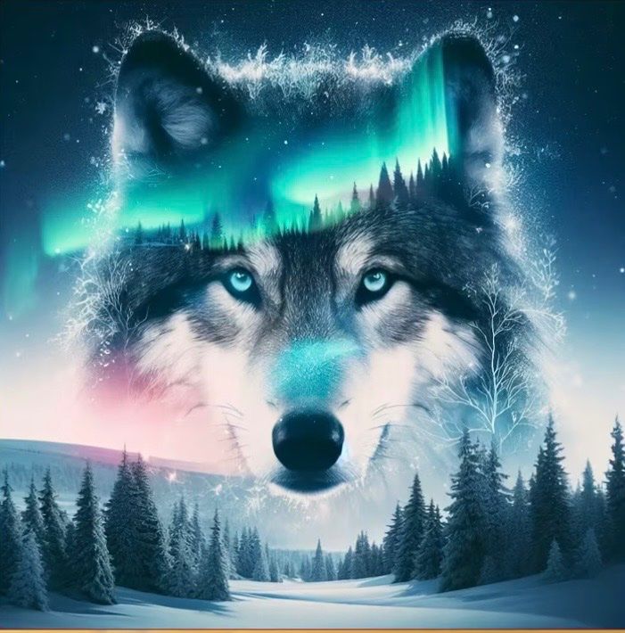 Bastelsets: Diamond Painting: Wolf 40x40cm – Neu und originalverpackt aus Teufenthal AG von MeineSchatztruhe