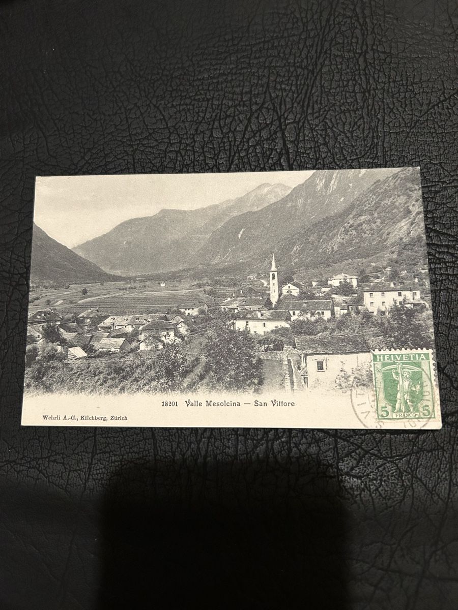 Cartes postales: Valle Mesolcina-San Vittore 1908 – D'occasion à Breganzona par Milesbo