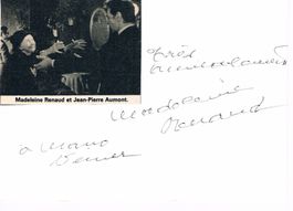 Madeleine Renaud 1900-94 Autogramm signiert Karte 10x15cm