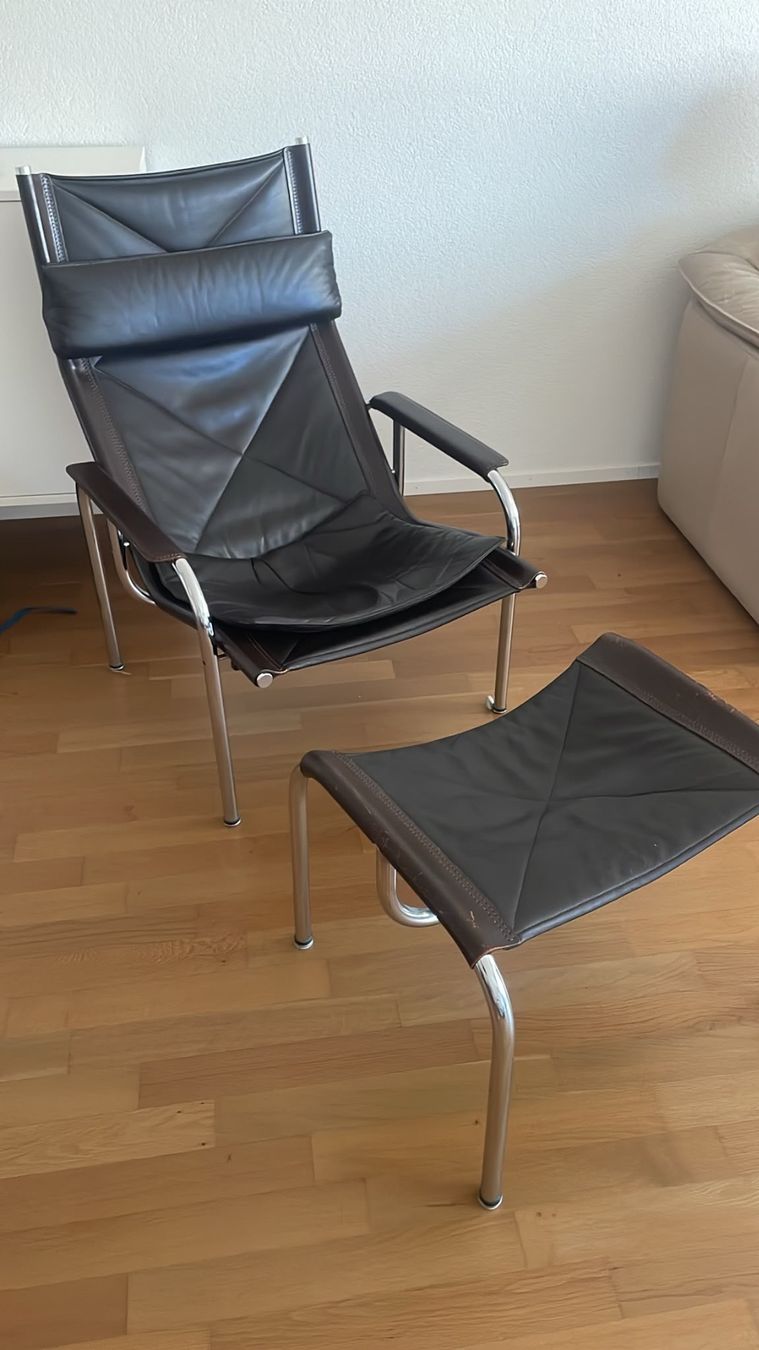 Eichenberger Fauteuils: Hans Eichenberger LederSessel – D'occasion à Basel par linakuenzi