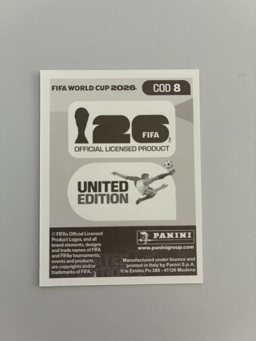 Panini Carte collezionabili: Carte panini 2026 - COD 8 – Nuovo (secondo la descrizione) da La Neuveville venduto da Ibo2300 1