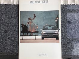 Renault 5 Verkaufsprospekt 34 Seiten Juli 1989