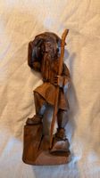 Vintage Tiroler Holzfigur Hirte Holzschnitzerei