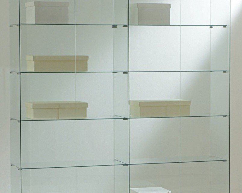 Vetrine: Glasvitrine, Kirsch, Silber & Wenge (B.157cmxT.40cmxH.180cm) – Nuovo e nell'imballaggio originale da Kriens venduto da GCgestaltung.17 4