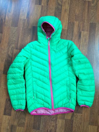 Übergangsjacke mit Kapuze, Daunen, sehr guter Zustand