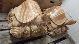 Massive Schildkröte aus Marmor 50cm