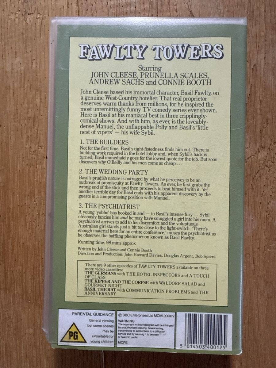 Alle VHS: Fawlty Towers - VHS – Gebraucht aus Suen (St-Martin) von Tildi01 4