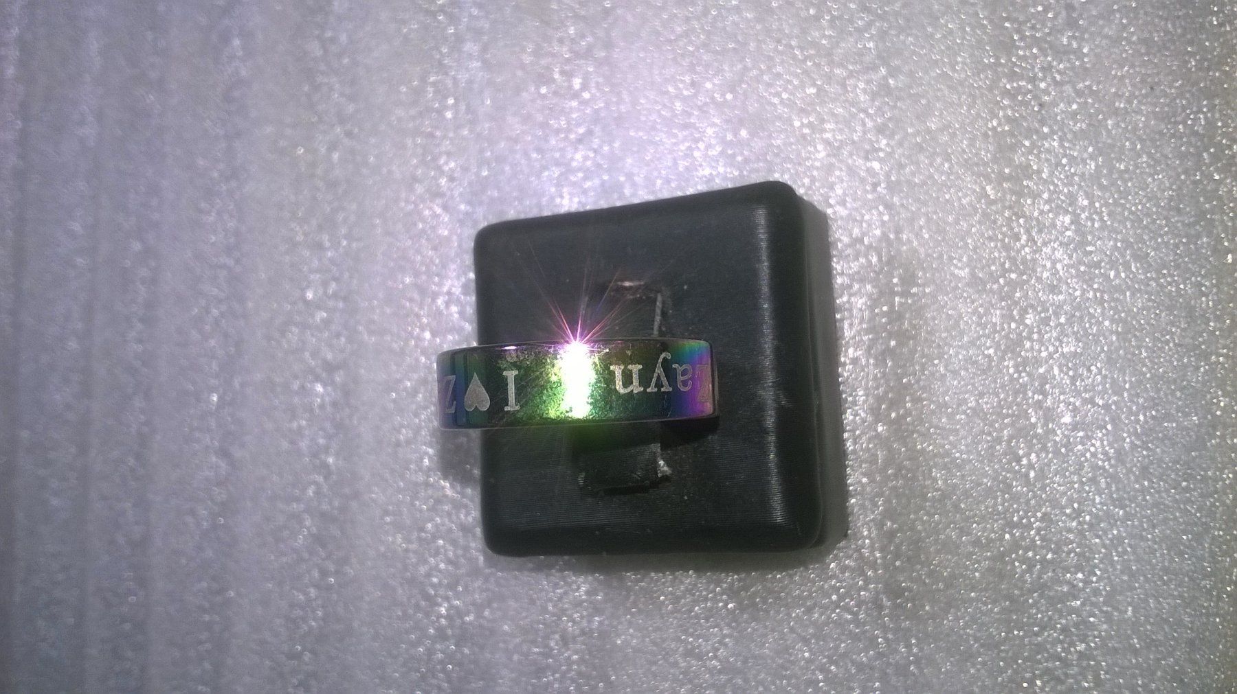 Anelli: RING EDELSTHAL,,REGENBOGEN FARBE,,GLANZIG – Nuovo (secondo la descrizione) da Basel venduto da bijoutrie_4 1