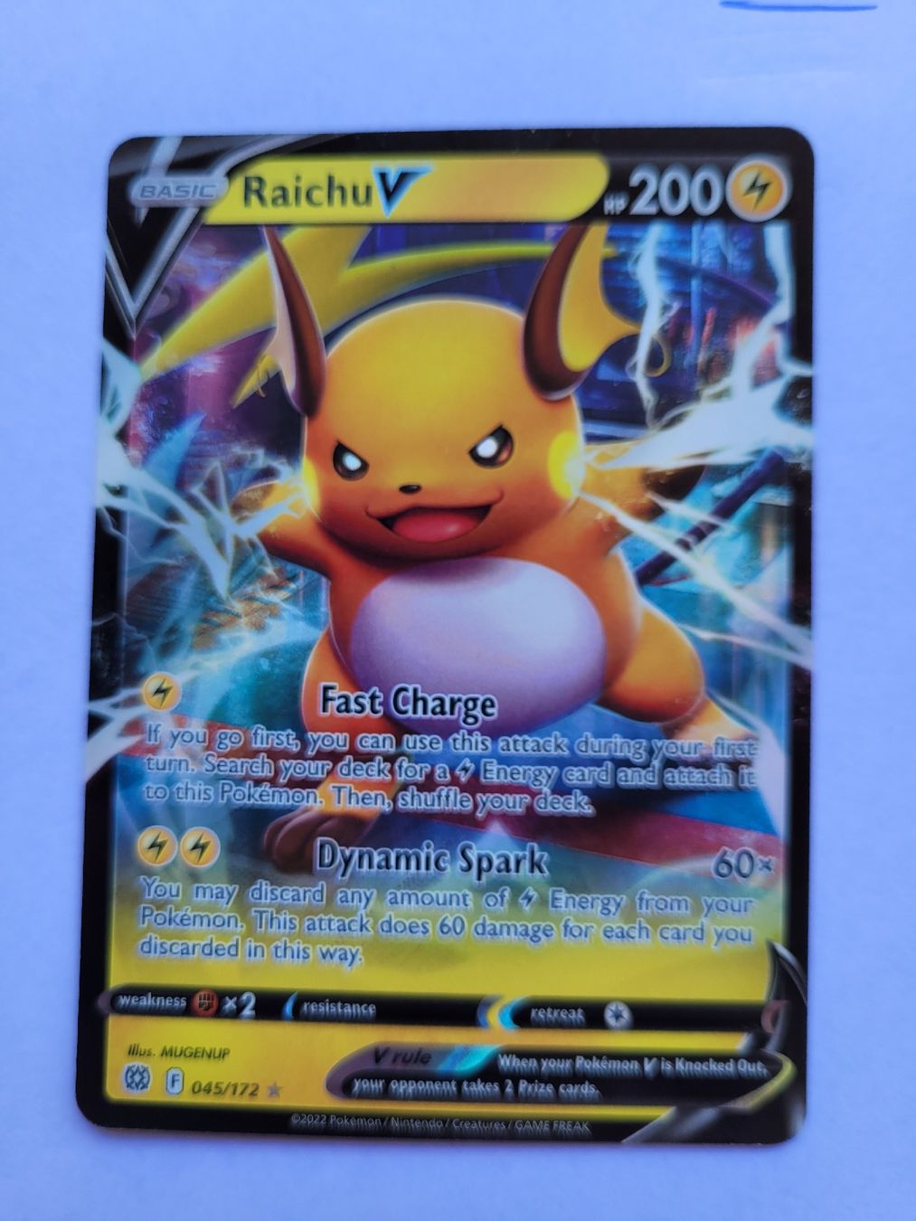 Pokémon Carte collezionabili: 2022 Pokemon Sword &Shield Raichu V  – Nuovo (secondo la descrizione) da Basel venduto da dhe_qbg8 1