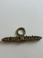 Dekorativer Beschlag mit Ring Messing antik(S39)