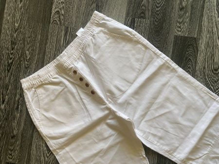 Sommer-Damenhose mit Leinen. weiss Grösse 40