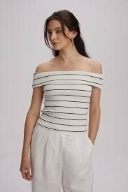 Massimo Dutti Top: Massimo Dutti Top, schulterfrei, gestreift, Gr. S – Nuovo (secondo la descrizione) da Kilchberg ZH venduto da ela_ly2h 1