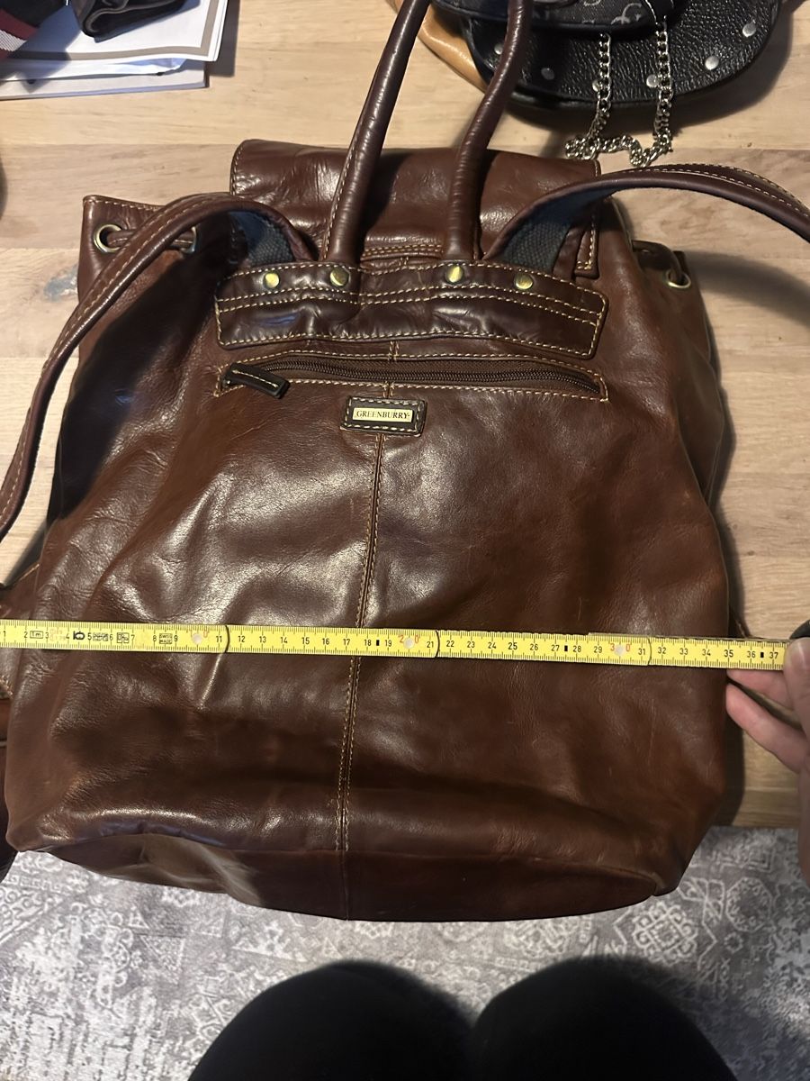 Zaini: Greenburry Leder Rucksack braun Vintag – Usato da Winterthur venduto da yan_mzy9 4