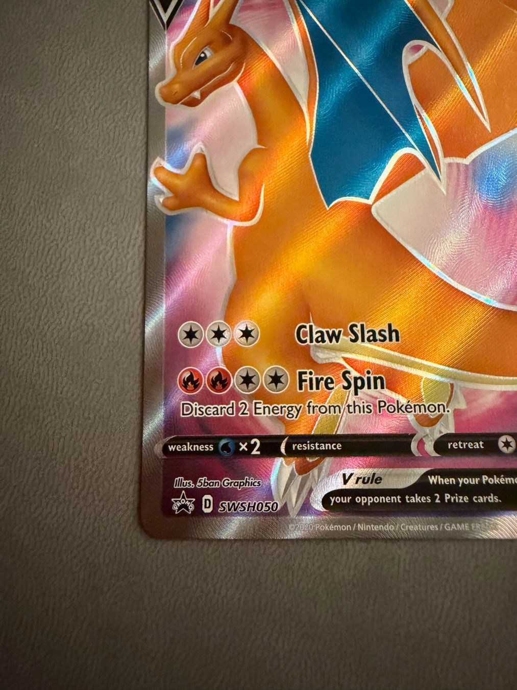 Pokémon Sammelbilder & Trading cards: Charizard V (SWSH 050) – Gebraucht aus Biel/Bienne von SeeLoewe55 5