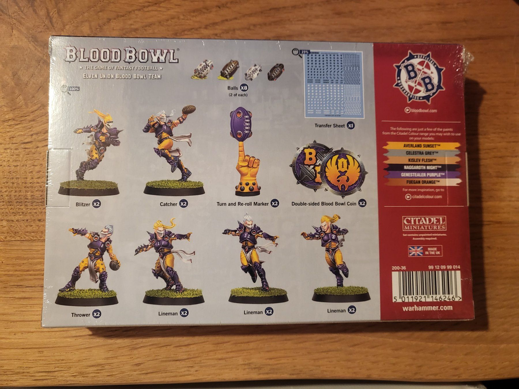 MagicCorner Blood Bowl – Équipe Union Elfique : The Elfheim Eagles – Kit Plastique 12 Miniatures – Bases 32 Mm – Transferts Inclus