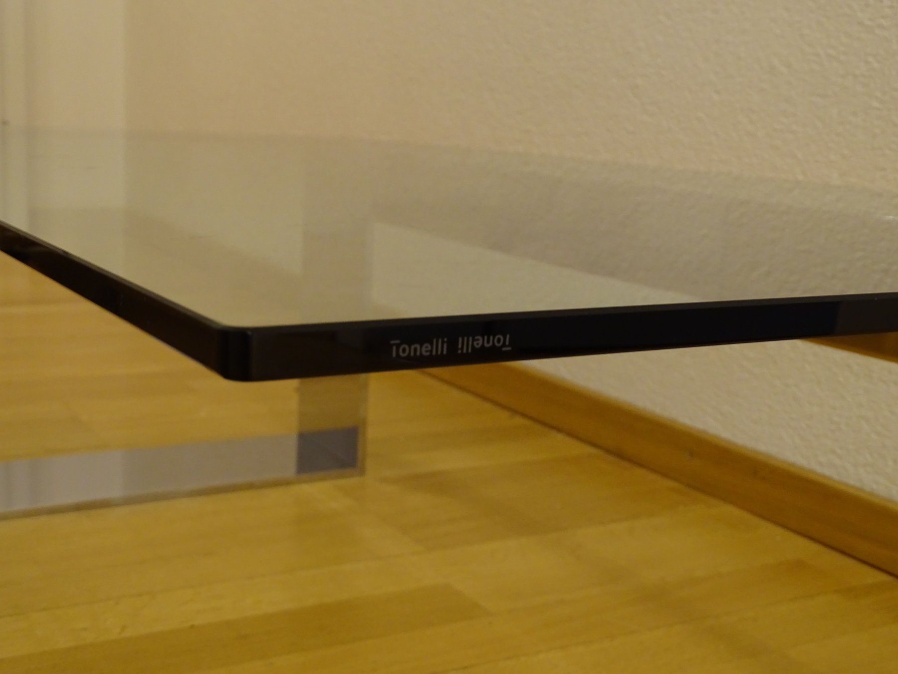 Tavoli: Tonelli PLINSKY Glas Couchtisch – Chromfuss – Usato da Solothurn venduto da hli_n69n 4