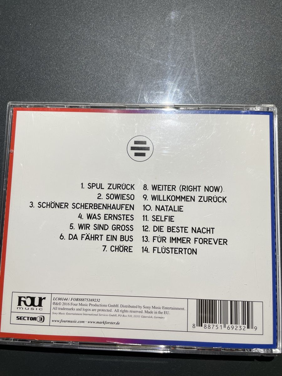 CDs: Mark Forster - Tape CD Album – Gebraucht aus Unterkulm von son_fcs2 1
