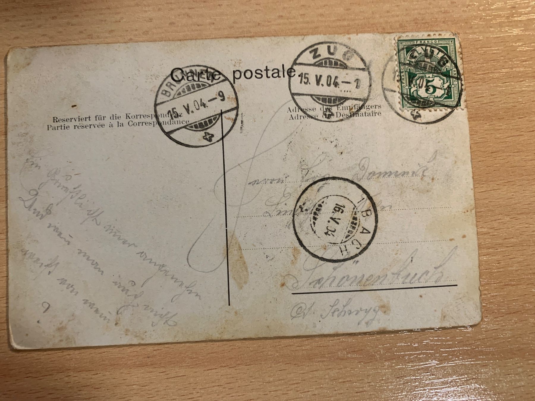 Cartoline postali: ANTIKE ANSICHTSKARTE STADT ZUG********** – Usato da Ibach venduto da lisch3 2
