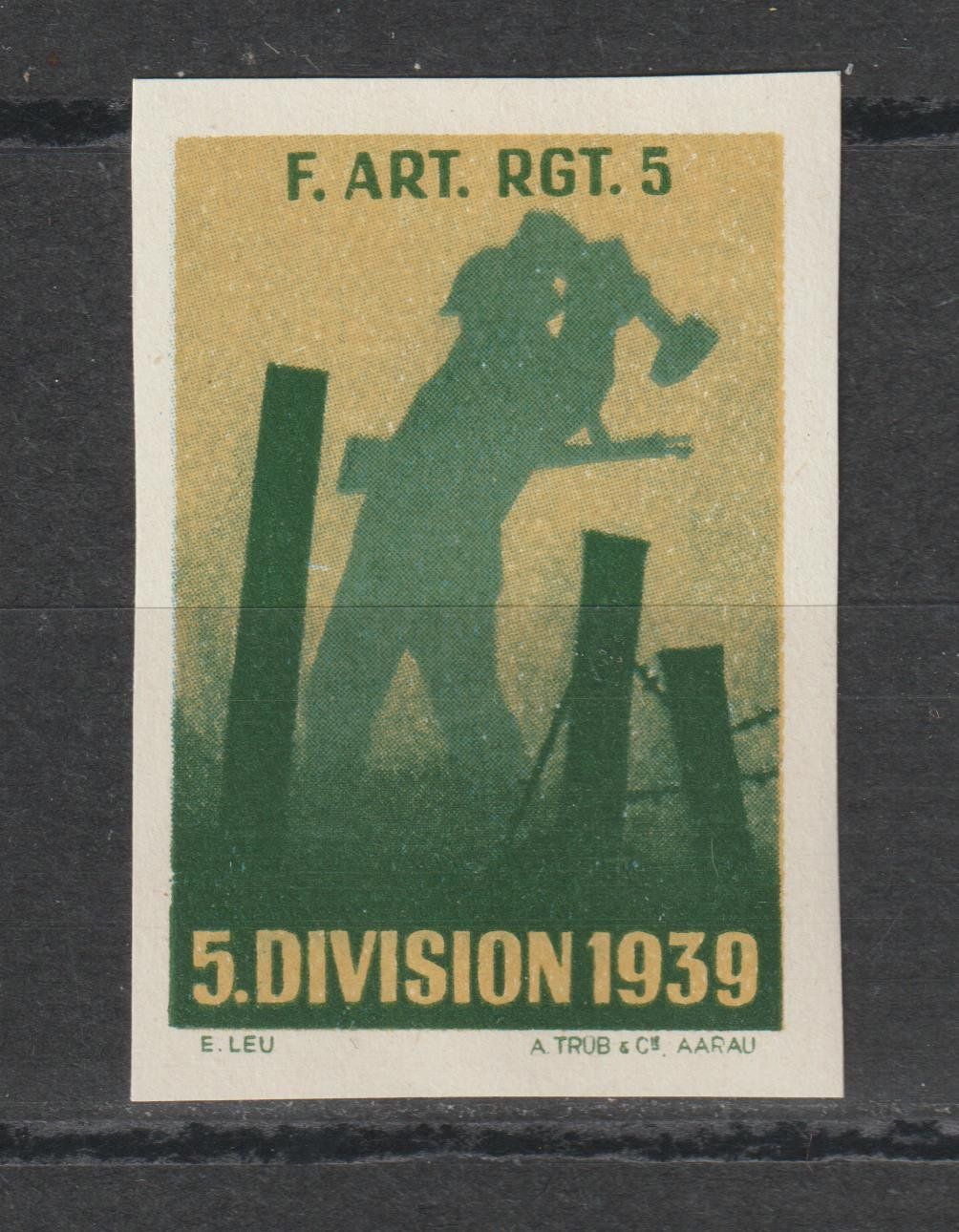 Tutti i francobolli: Artillerie Nr. 51/2 * – Usato da Siebnen venduto da Fstaehli